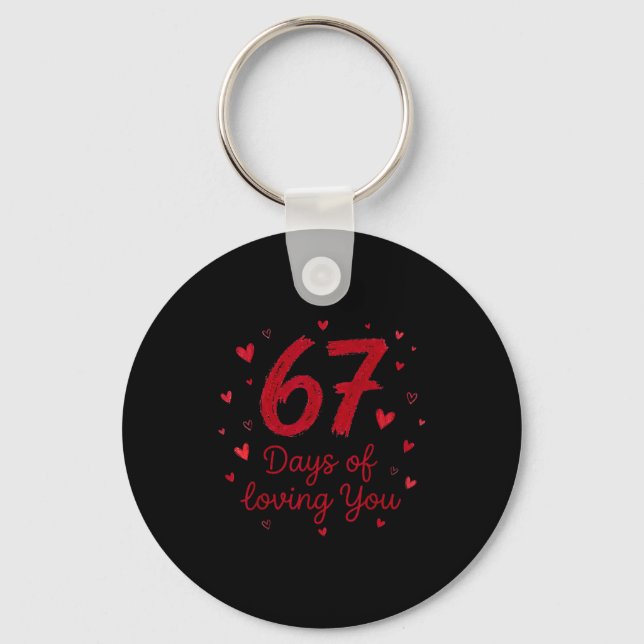 Llavero 67 Days Of Loving You Funny Couple Valentine  (Anverso)