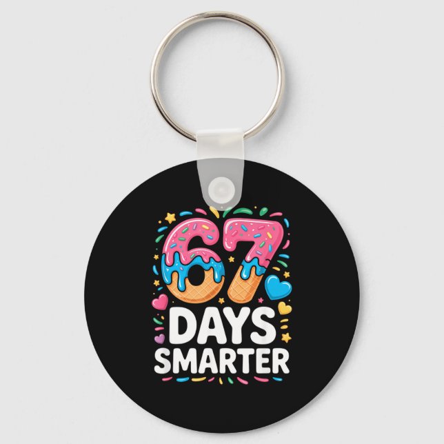 Llavero 67 Days Smarter Drip Kids Teachers 67 Meme Humor F (Anverso)