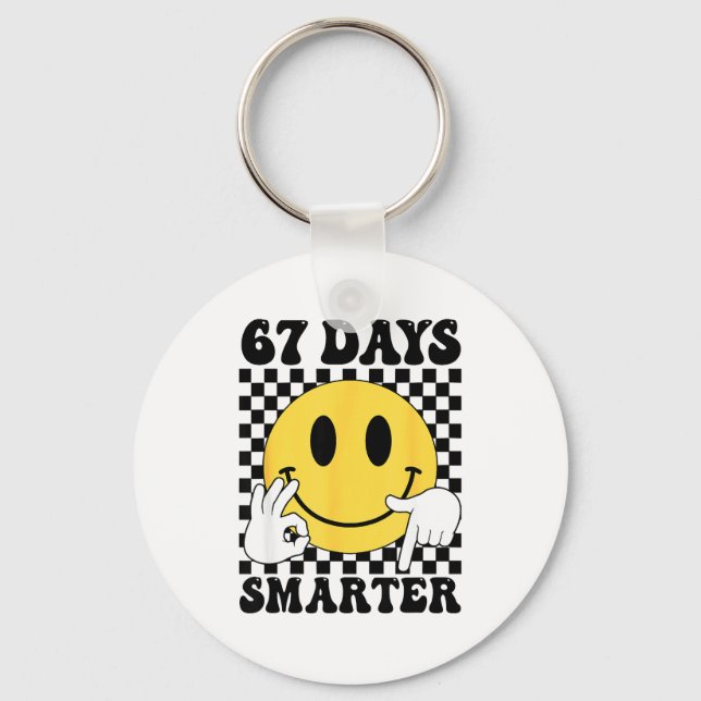 Llavero 67 Days Smarter Funny Six Seven 6 7 Gen Alpha Slan (Anverso)