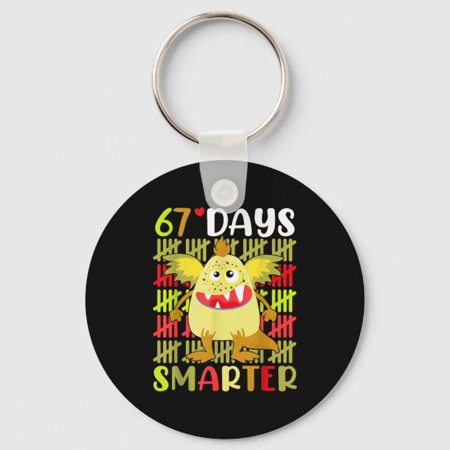 Llavero 67 Days Smarter Little Monster 67th Day School Gir (Anverso)