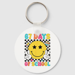 Llavero 67 Días De Colegio Sonrisa Retro Profesor Niños Se