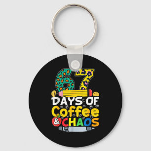 Llavero 67 Días De Escuela Café Chao Seis Siete 6 7 Meme T