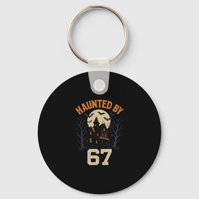 Llavero 67 Disfraz de Halloween de Meme Embrujado  (Anverso)