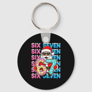 Llavero 67 Donut Navidad Divertido Seis Siete Meme Santa N