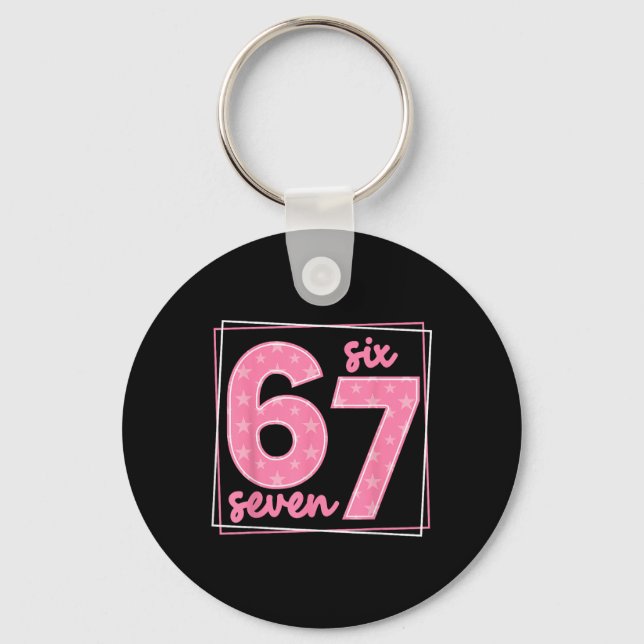 Llavero 67 Funny Number 67 Birthday Meme  (Anverso)