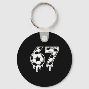 Llavero 67 Fútbol Helado Goteo Gen Alfa Seis Siete Meme 
