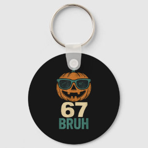 Llavero 67 Halloween Bruh Pumpkin 6-7 Meme Gen Alfa Jerga