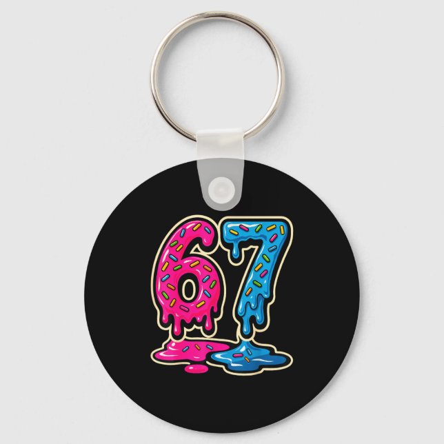 Llavero 67 Ice Cream Meme Six Seven  (Anverso)