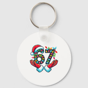 Llavero 67 Luces de Navidad Divertida Navidad 6 7 Meme Nav