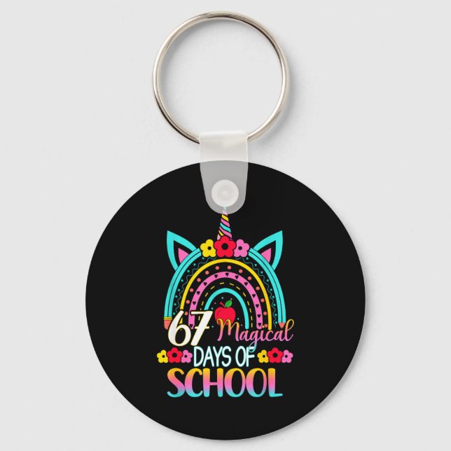 Llavero 67 Magical Days Of School Meme Funny Student Teach (Anverso)
