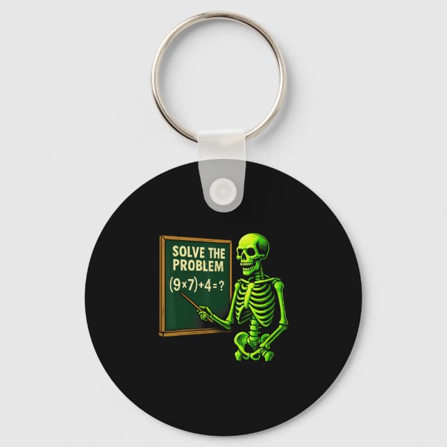 Llavero 67 Math Halloween Skeleton Meme For Teachers And S (Anverso)