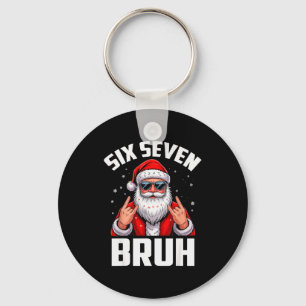Llavero 67 Meme 6 7 Divertida Navidad Santa Rock On Seis S