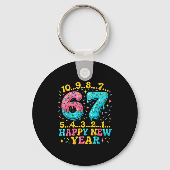 Llavero 67 Meme Countdown Happy New Year Funny Drip Number (Anverso)