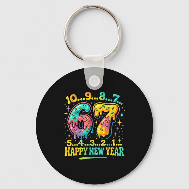 Llavero 67 Meme Countdown Happy New Year Funny Drip Number (Anverso)