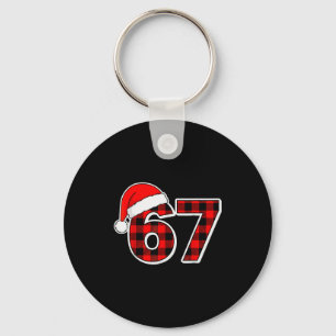 Llavero 67 Meme Divertido Navidad Cuadro Rojo Xmas Pijama 