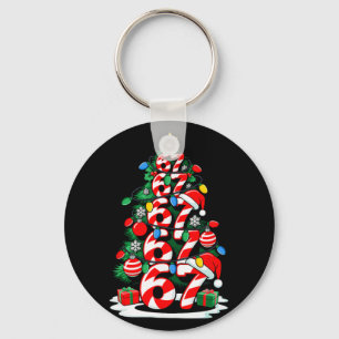 Llavero 67 Meme Divertido Seis Siete Luces De Navidad Árbo
