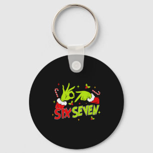 Llavero 67 Meme Humor 6-7 Divertido Seis Siete Navidad