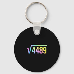 Llavero 67 Meme jerga Tie Dye divertido raíz cuadrada 4489