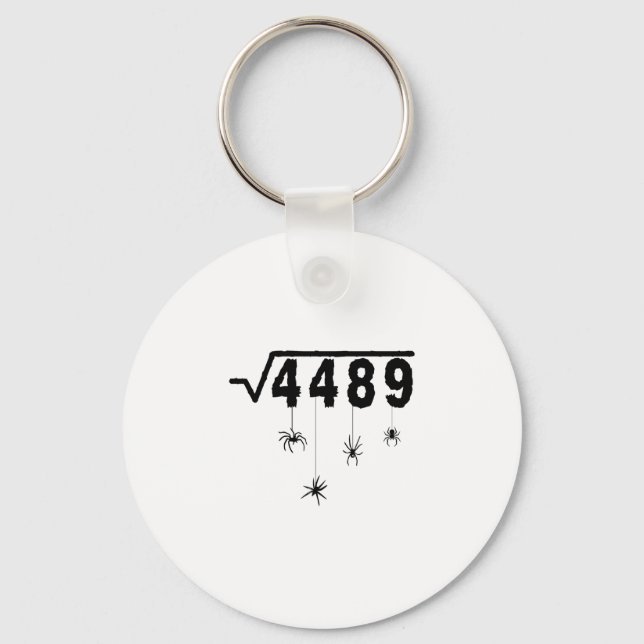 Llavero 67 Meme Profesor de Matemáticas 6 7 Halloween Arañ (Anverso)