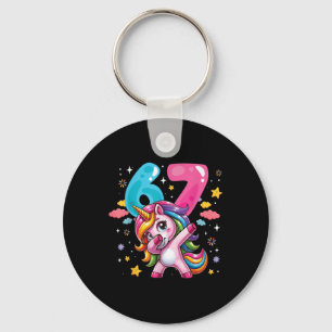 Llavero 67 Meme Unicornio Para Niñas Seis Siete Meme Brain