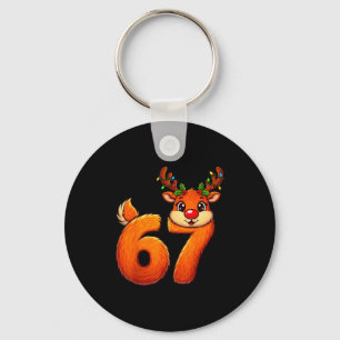 Llavero 67 Navidad divertido reno Bruh Meme pijamas mujer