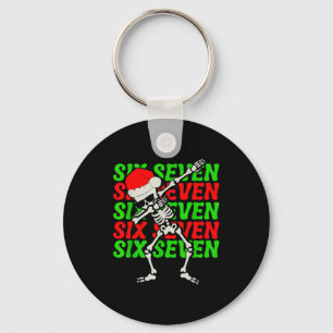 Llavero 67 Navidad Divertido Seis Siete Meme Brainrot Dabb