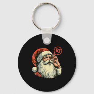 Llavero 67 Navidad Divertido Seis Siete Meme Brainrot Sant