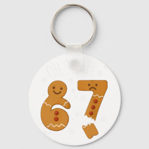 Llavero 67 Navidad Oh Snap Hombre de Jengibre 6 7 Meme Xma