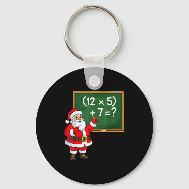 Llavero 67 Profesor Navidad Santa Seis Siete Meme Brainrot (Anverso)