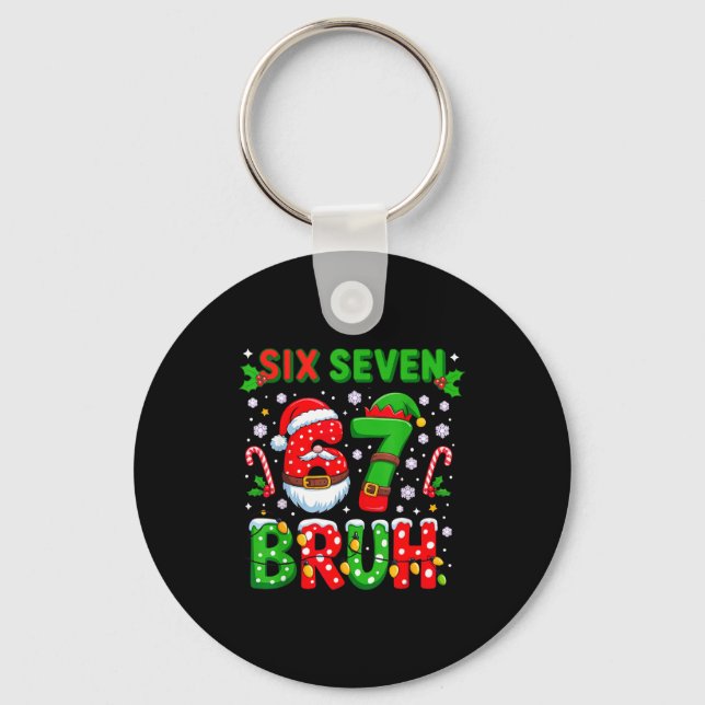 Llavero 67 Seis Siete Burh Navidad 6 7 Meme  (Anverso)