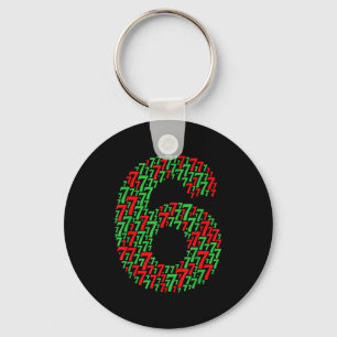 Llavero 67 Seis Siete Diseño de Navidad Divertido 6 7 Meme