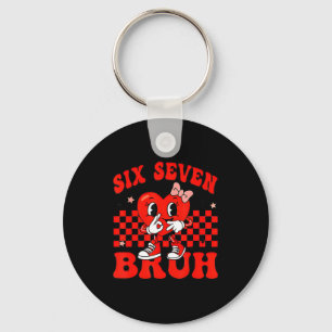 Llavero 67 Six Seven Bruh Día de San Valentín 6 7 Meme Par