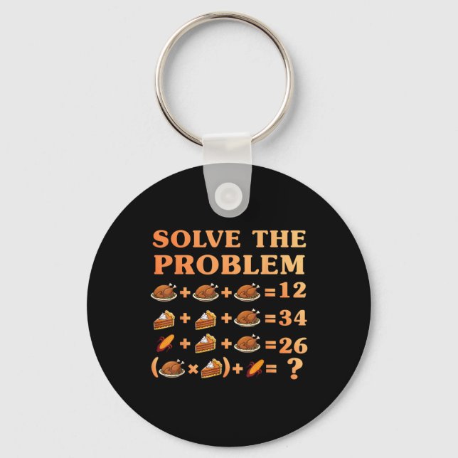 Llavero 67 Six Seven Meme Math Thanksgiving Equation Logic (Anverso)