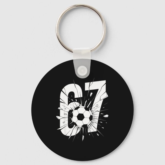 Llavero 67 Soccer Six Seven 6 7 Meme 67  (Anverso)