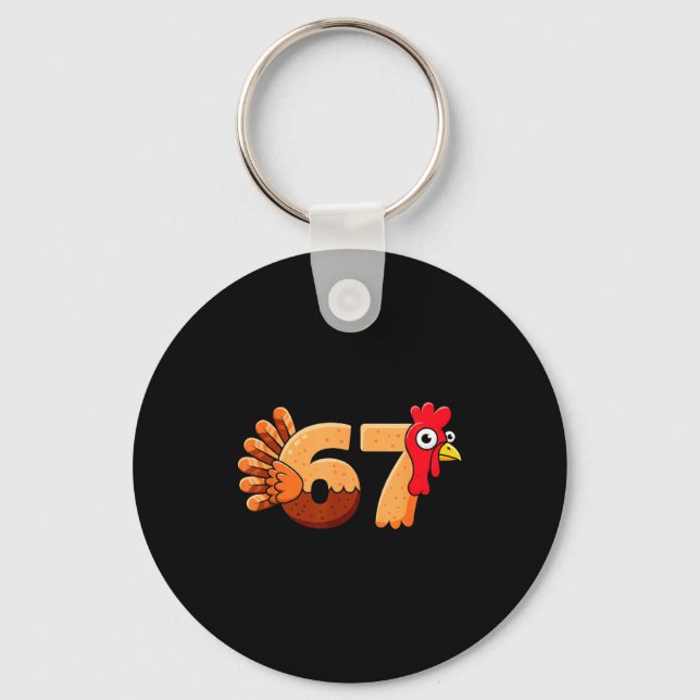Llavero 67 Thanksgiving Funny Turkey Thanksgiving 67 Turke (Anverso)