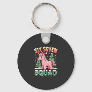 Llavero 67 Unicornio Navidad Dabbing para niñas niños 6 7 