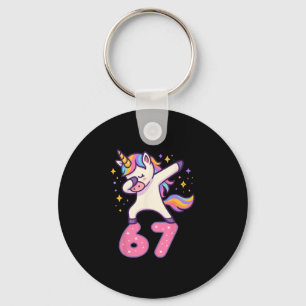 Llavero 67 Unicornio Para Chicas Seis Siete Memes Divertid