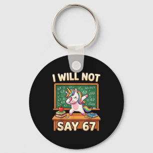 Llavero 67 Unicornio para niñas Seis Siete Meme Brainrot D