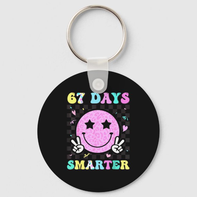 Llavero 67th Day Of School Shirt 67 Days Smarter Teacher G (Anverso)