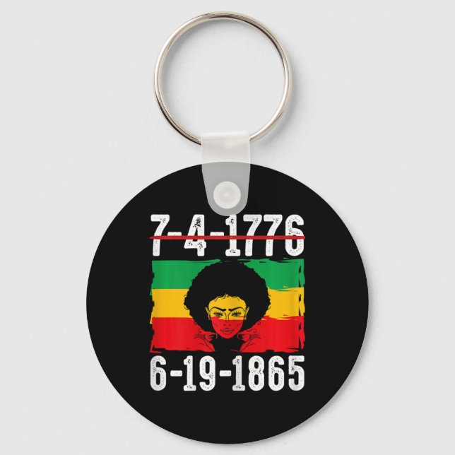 Llavero 6-19-1865 African American Black History Month 1 (Anverso)