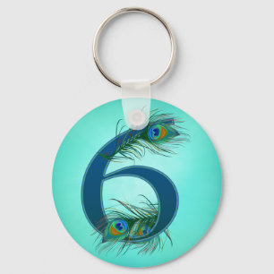 Llavero 6/6tos/6to aniversario/número 6