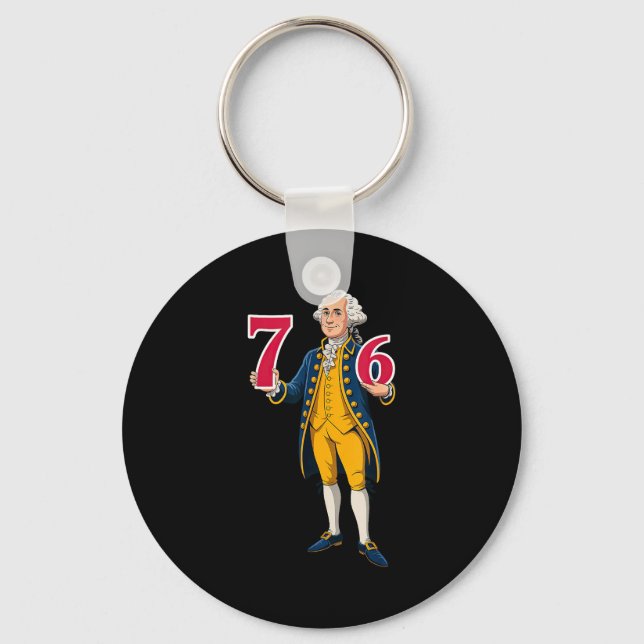 Llavero 6 7 7 6 George Washington Seis Siete  (Anverso)
