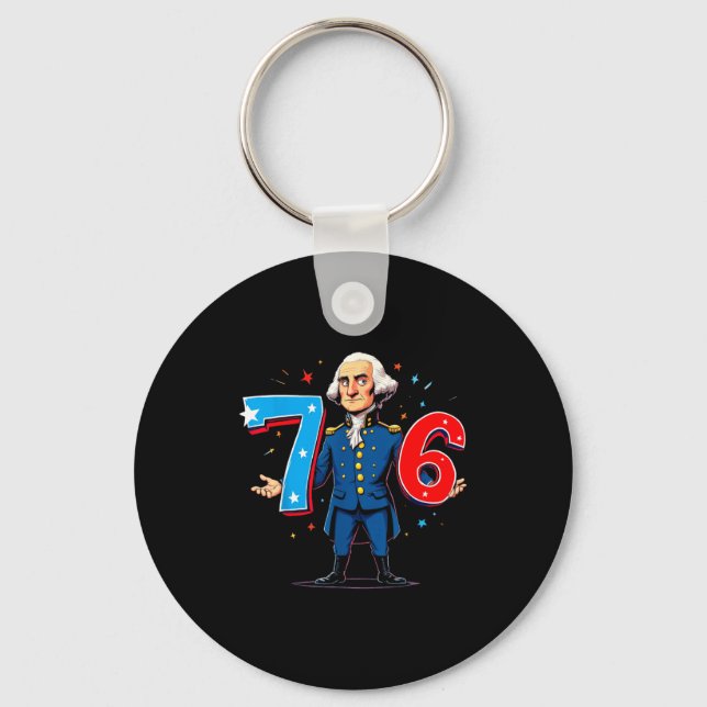 Llavero 6-7 7-6 George Washington Seven Six Teacher Americ (Anverso)