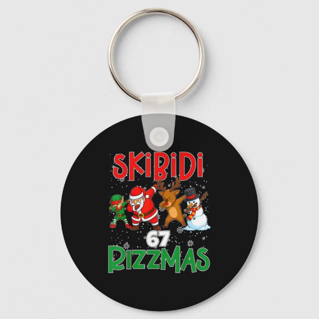 Llavero 6 7 Christmas Skibidi Rizzmas 67 Meme Gen Alpha Sl (Anverso)
