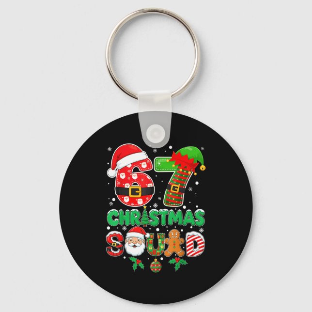 Llavero 6-7 Christmas Squad Funny 67 Six Seven Meme Xmas 6 (Anverso)