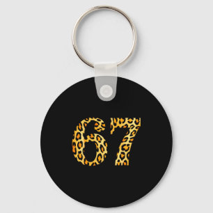 Llavero 6-7 Meme Leopardo Guepardo Cool Seis-siete 