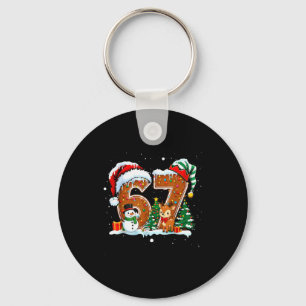 Llavero 6-7 Navidad Pan de Jengibre Muñeco de Nieve Reno D