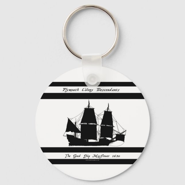 Llavero 6 descendientes de mayflower (Anverso)