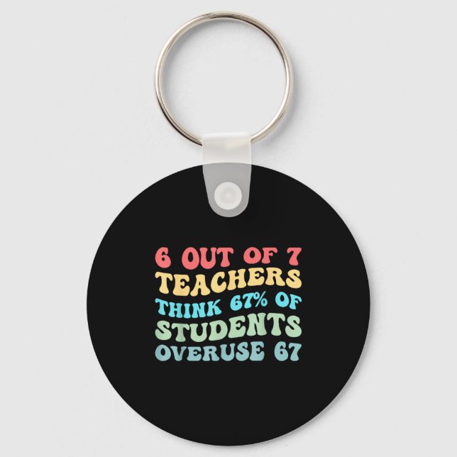 Llavero 6 Out Of 7 Teachers Think 67% Of Students Overuse  (Anverso)
