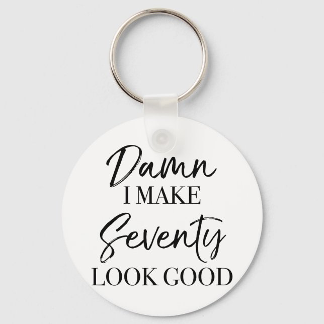 Llavero 70.ª actitud de cumpleaños (Anverso)